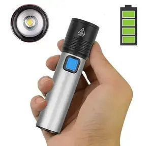 Ліхтарик ручний BL K31 USB CHARGE, фото 2
