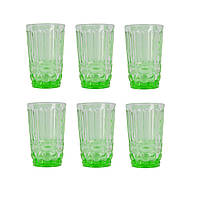 Набор стаканов из 6 шт "Ornament" зеленый 300мл VB760