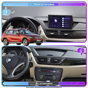 Штатна магнітола Lesko для BMW X1 I (E84) Рестайлінг 2012-2015 IPS 10" 2/32Gb CarPlay 4G Wi-Fi GPS Prime, фото 3