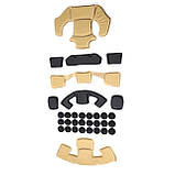 Cистема подушок для шолома, Колір: Coyote/Black, аналог системи Team Wendy, фото 2