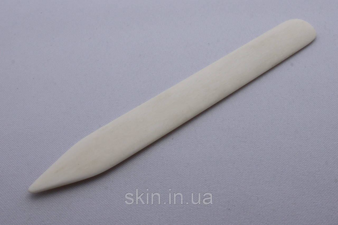 Інструмент для формування шкіри, матеріал — кістка, 14.5 см * 2 см, артикул СК 6148