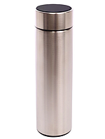 Бутылка термос 500 мл с индикацией температуры для воды напитков Smart Cup Серебристый (05TSC05)
