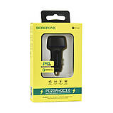 Автозарядний пристрій Borofone BZ14A PD20W+QC3.0 3A, фото 3