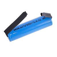 Li-Ion 2600mAh, 3.7V, 18650 EEMB літій-іонний акумулятор з виводами LIR18650 2600mA with contact EEMB