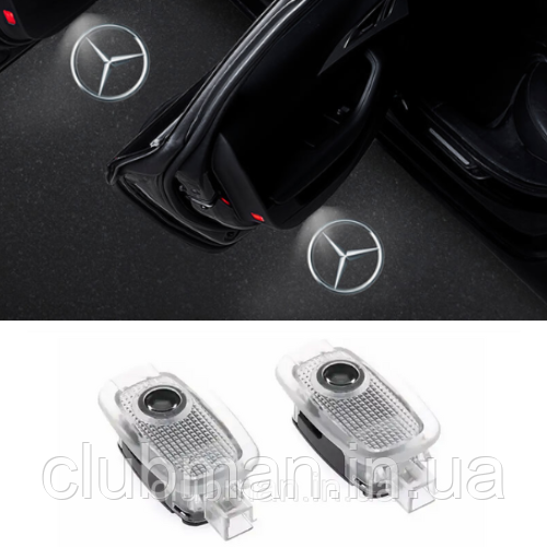 Проєктор підсвітка логотипа для дверей Mercedes-Benz (Мерседес) Лого W169, W245, W204, C216, C208, C207, W221, C197