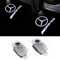 Проектор подсветка логотипа для дверей AMG Mercedes-Benz W169, W245, W204, C216, C208, C207, W221, C197
