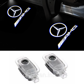 Проєктор підсвітка логотипа для дверей AMG Mercedes-Benz (Мерседес) W169, W245, W204, C216, C208, C207, W221, C197