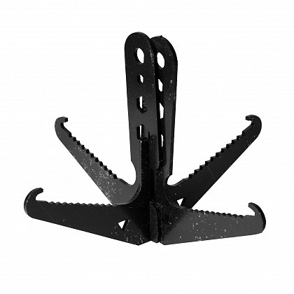 Саперна Кішка гачок розбірна для розмінування, зняття розтяжок універсальна M-TAC, сталь, чорний колір, фото 1