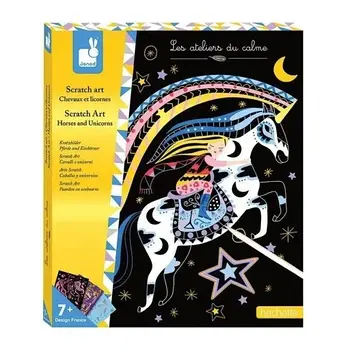 Janod Horses And Unicorns Scratch Set Набір для рукоділля Польща