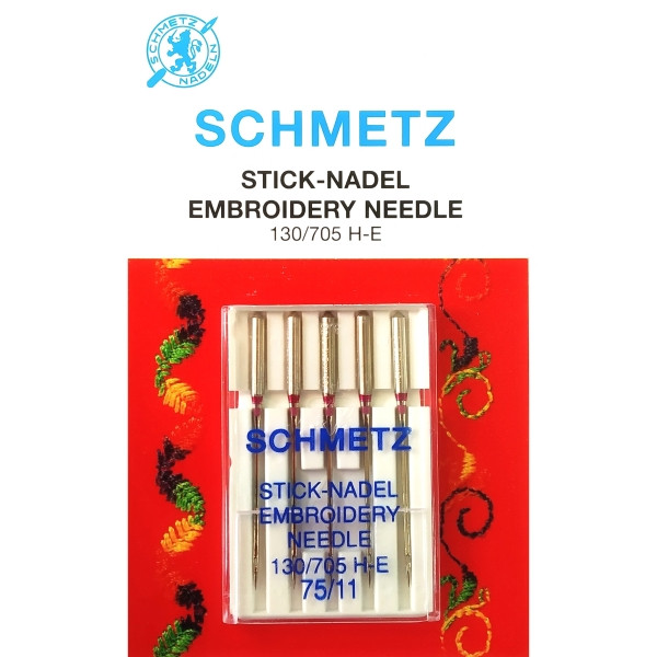 Набір голок Schmetz Embroidery №75, фото 1