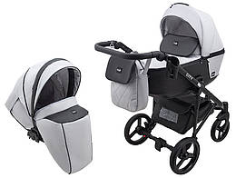 Коляска 2 в 1 Bair City Soft 10 сірий / чорний