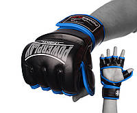 Перчатки для MMA и смешанных единоборств PowerPlay 3058, черно-синие