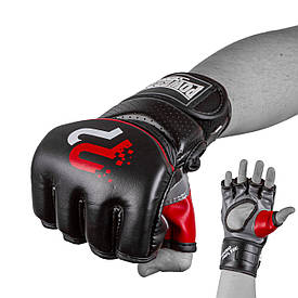 Рукавиці для MMA та змішаних єдиноборств PowerPlay 3093, чорні