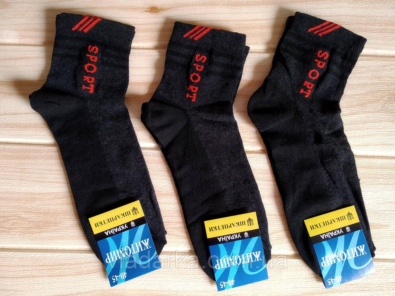 Чоловічі шкарпетки, що дихають Спорт 40-45 р (комплект 3 пари)