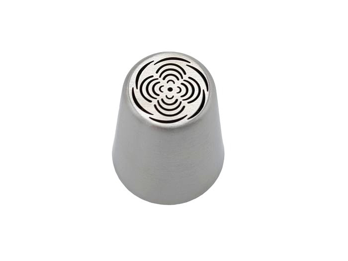 Насадка кондитерська для крему та прикрашання тортів велика малайзійська №66 Квітка D 3,8 / 2,5 cm H 4,2 cm