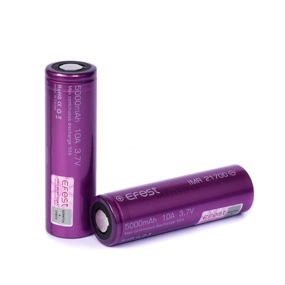 Акумулятор 21700 Efest 5000mAh 10A, фото 1