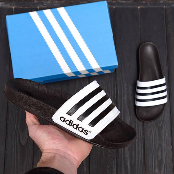 Чоловічі шлепанці Adidas White, чоловічий пляжні шлепанці, модні шлепанці для хлопців