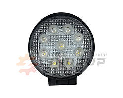 990310014 Фара додаткова LED 27W(9x3W Epistar) кругла,2200lm,9-32V (Flood)