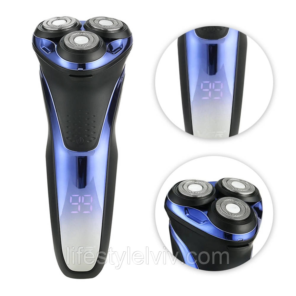 Електробритва акумуляторна VGR V-306, USB / Бездротова чоловіча бритва, фото 1