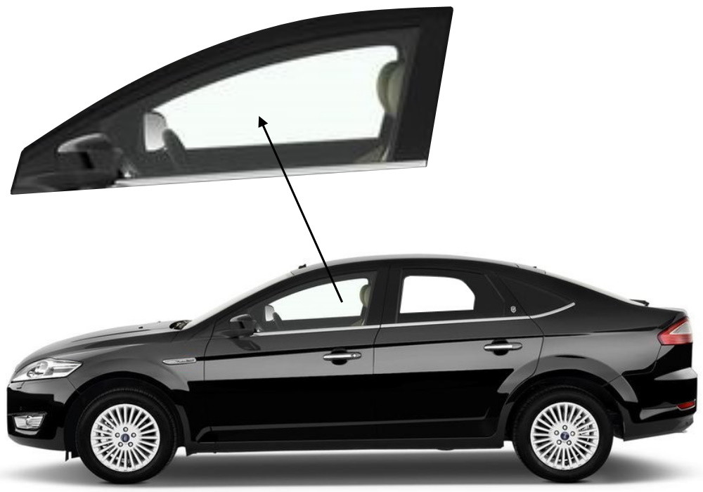 Бічне скло Ford Mondeo 2007-2014 передніх дверей ліве