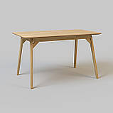 Стіл кухонний обідній Floki 140 х 80 дуб натуральний дуб, фото 9