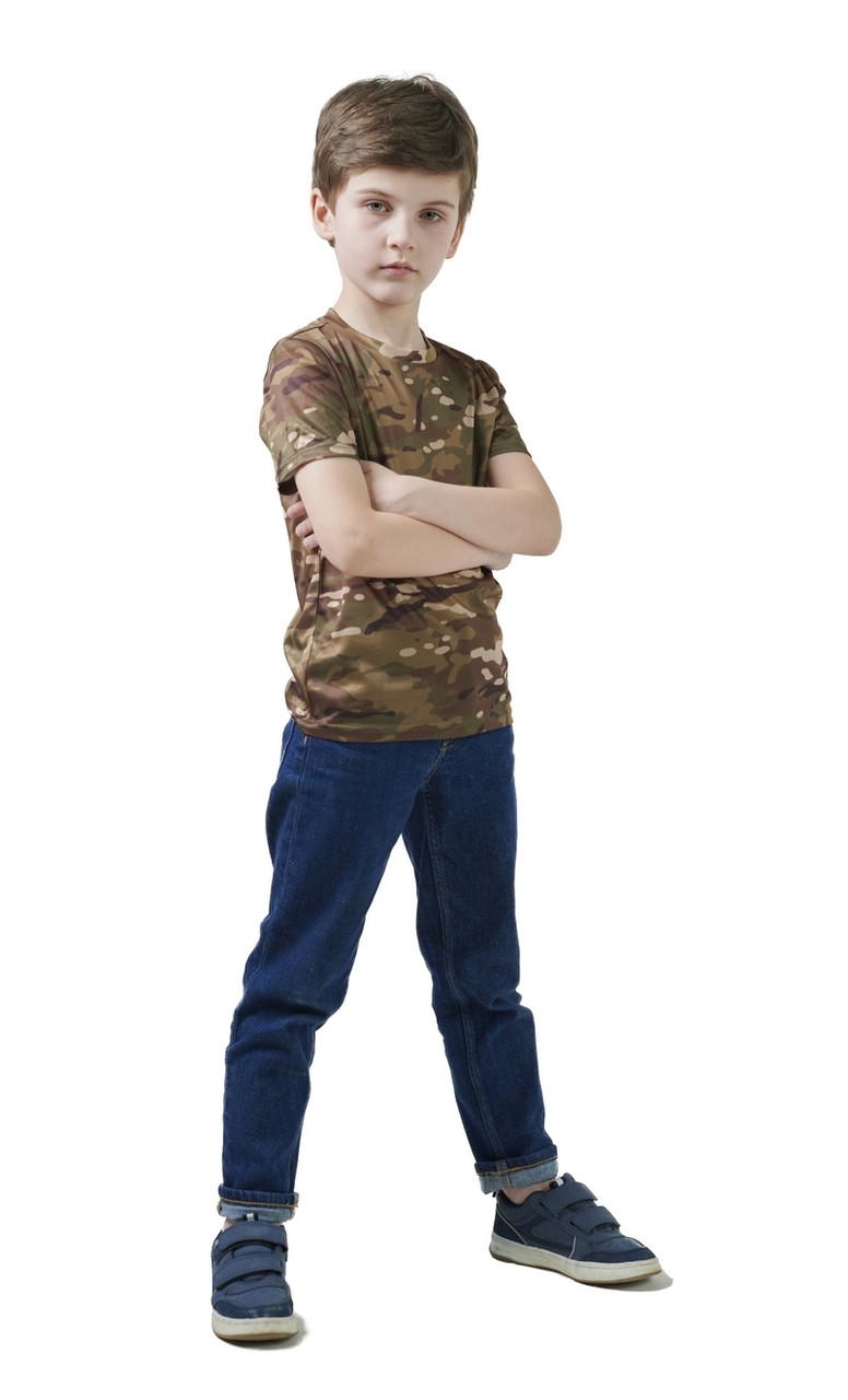 Футболка дитяча ARMY KIDS камуфляж Мультикам Air Touch