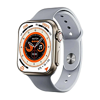 Умные смарт часы XO M8 Mini Ultra 44mm Smart Watch наручные смарт-часы с функцией приема звонков серый