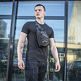 Сумка для скрытого ношения оружия M-Tac Sling Pistol Bag Elite Hex Multicam Black/Black 10175208, фото 4