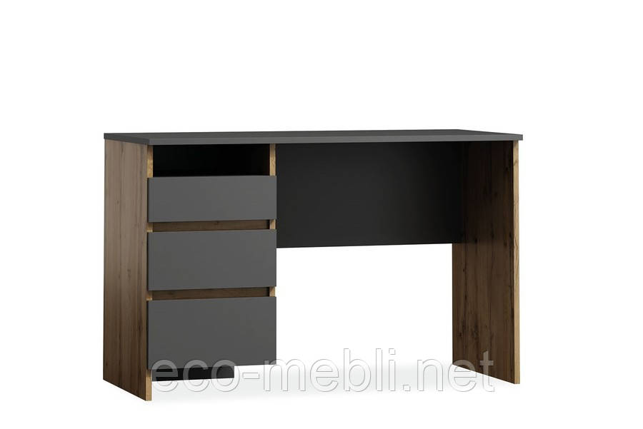 Стіл письмовий B005 антрацит / дуб вотан Signal, фото 1