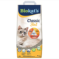 Наполнитель туалета для кошек Biokat's Classic 3in1 10 л (бентонитовый)
