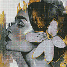 Алмазна мозайка 40*40 "Потончений профіль" No7184, Ідейка