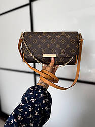 Жіноча сумка Луї Віттон коричнева Louis Vuitton Brown штучна шкіра