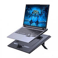 Регулируемая подставка для ноутбука с активным охлаждением и подсветкой Baseus Turbo Fan Version Gray