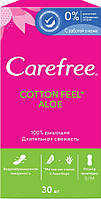Гігієнічні прокладки Carefree Cotton Aloe з екстрактом бавовни та алое 30 шт.