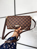 Женская сумка Луи Виттон коричневая Louis Vuitton Brown искуственная кожа