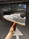 Кросівки чоловічі Reebok Classic White білі текстильні демісезонні весна літо повсякденні легкі, фото 3