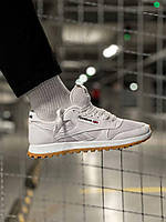 Кросівки чоловічі Reebok Classic White білі текстильні демісезонні весна літо повсякденні легкі