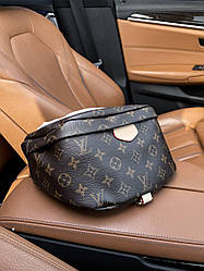 Жіноча сумка бананка Луї Віттон коричнева Louis Vuitton Discovery Bumbag Brown натуральна шкіра