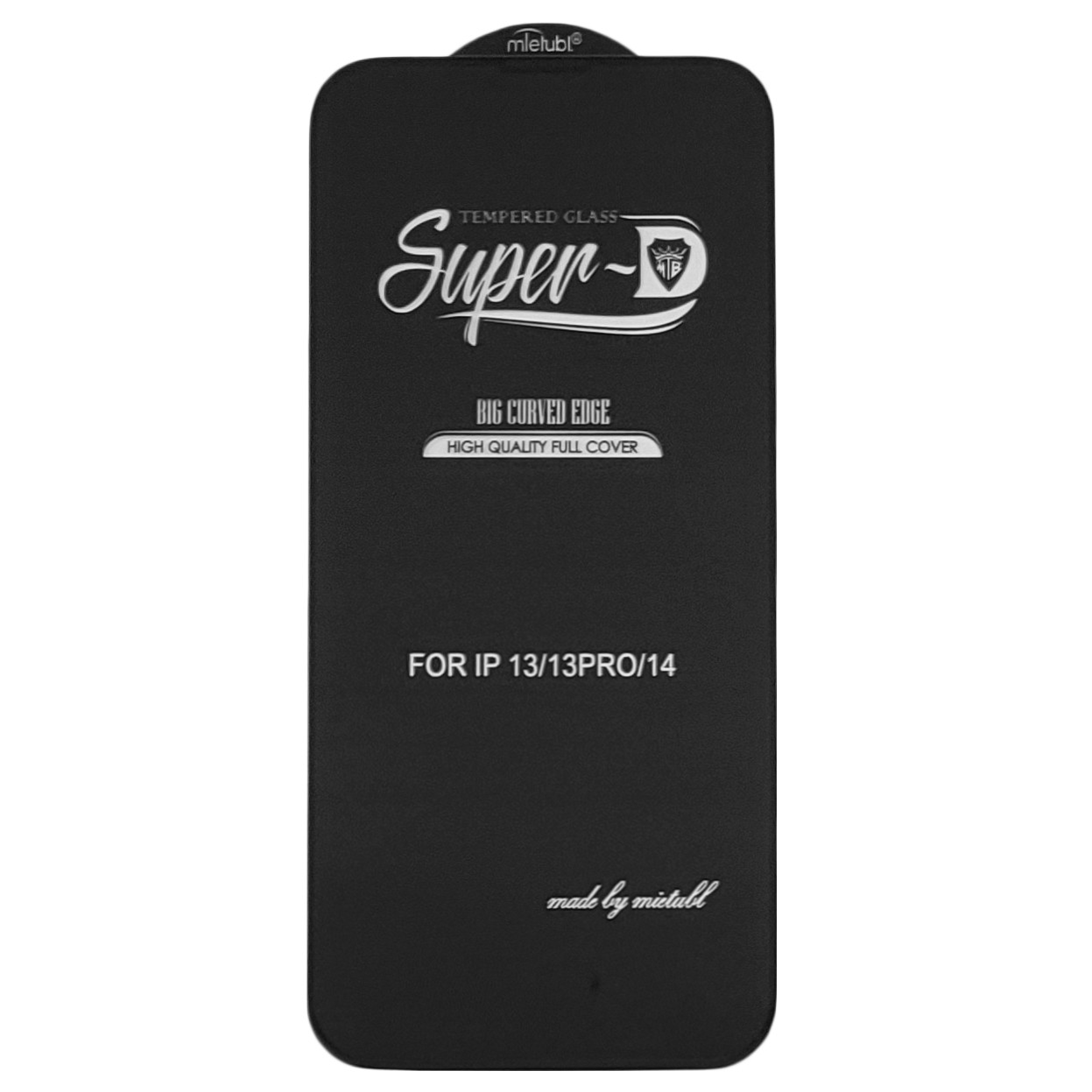 Захисне скло Mietubl SuperD для Apple iPhone 13 / 13 Pro / 14 (тех.пак.) Black, фото 1