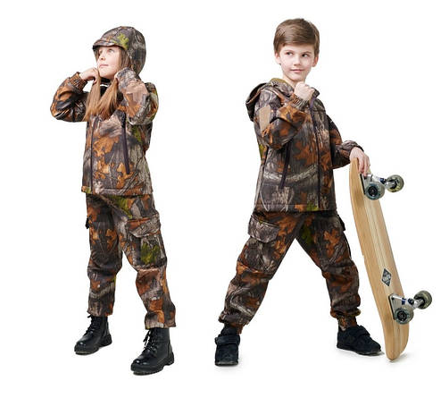 Костюм дитячий ARMY KIDS Скаут Soft-Shell теплий камуфляж Дубок, фото 1