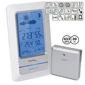Домашня настільна/настінна метеостанція Technoline WS6740 (White/Silver)