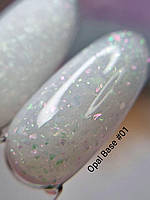 Каучуковая база молочная с хлопьями юкки Opal Base Sweet Nails №1 8мл