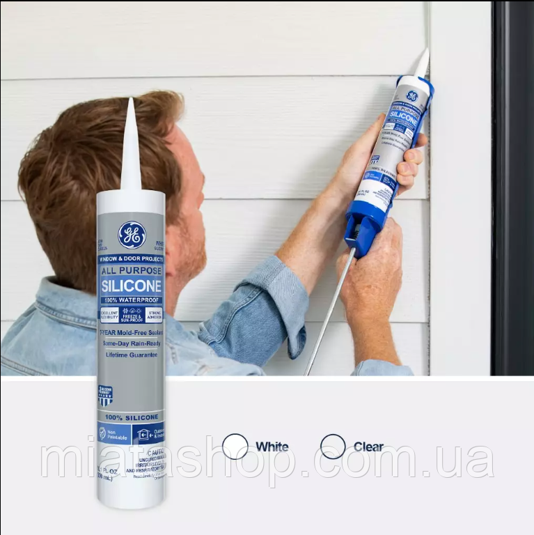 Купити Герметик силіконовий для вікон та дверей Ge Sealants 298 ml ...