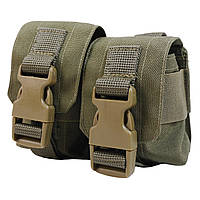 Тактический подсумок под 2 гранаты KIBORG GU Double Mag Pouch Khaki