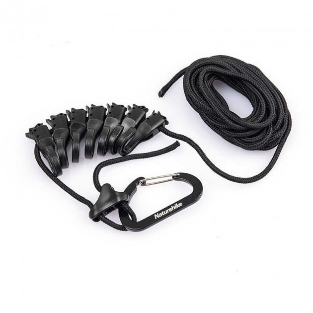 Шнур хозяйственный Naturehike Rope Camping 4 м NH19PJ040 dark grey - фото 1 - id-p1837494819