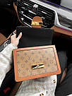 Жіноча сумка Луї Віттон коричнева Louis Vuitton Brown натуральна шкіра, фото 10