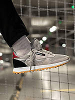 Кросівки чоловічі Reebok Classic Grey сірі текстильні демісезонні весна літо повсякденні легкі
