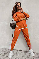 Прогулянковий жіночий спортивний костюм Adrom Туреччина помаранчевий