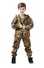Костюм дитячий ARMY KIDS Скаут Soft-Shell теплий камуфляж Піксель, фото 3