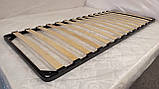 Каркас ліжка ортопедичний металевий вкладний з дерев'яними ламелями без ніжок ДіАрт Лайт для ліжок, фото 2